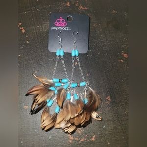 Paparazzi Feather Earrings